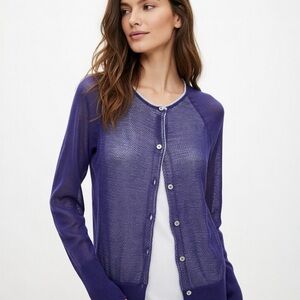 Simply Vera Wang Purple Cardigan
